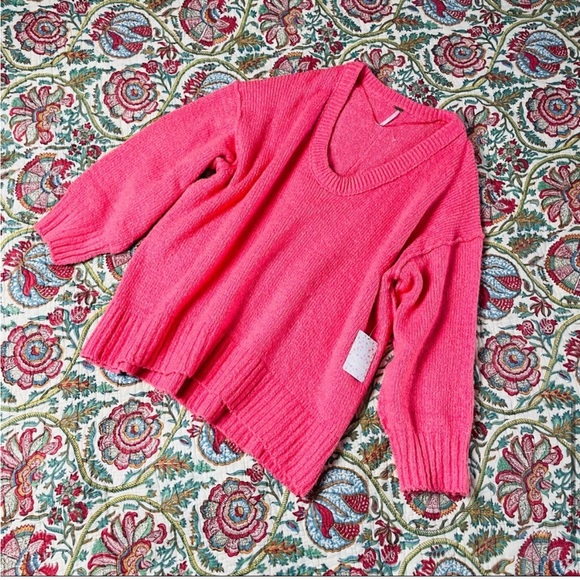 Free People Brookside Tunic in Pink Lightning O1 - Picture 9 of 15